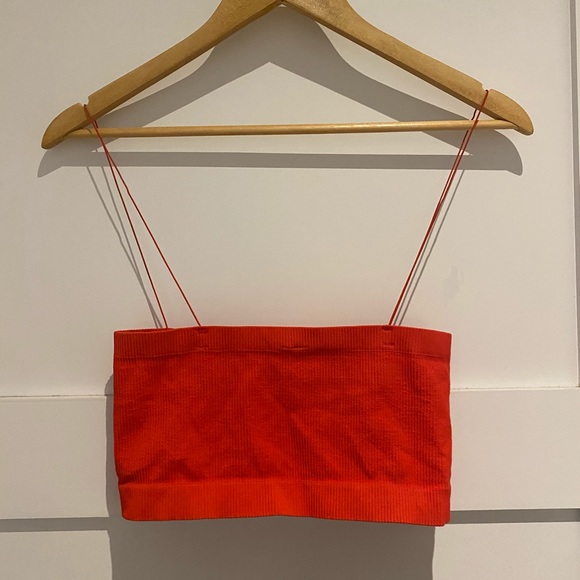 Urban outfitters thin strap red crop top - Picture 2 of 4